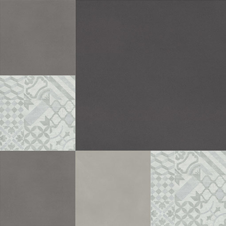 wineo Designboden wineo Designboden Verlegekombinationen Muster Vintage Schwarz Grau