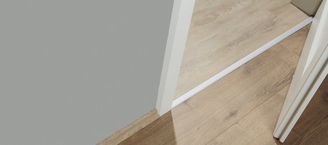 wineo Aluminiumprofile Bodenprofil Übergangsprofil Raumbild Fußboden Bodenbelag Tür