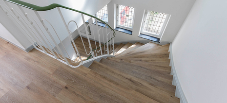 Treppe Holzdekor Eiche Rustikal Altbau Treppenstufe Holz