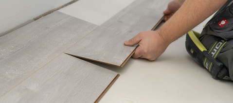 Verlegung Laminatboden wineo Rock'n'Go Holzoptik Klick-Laminat