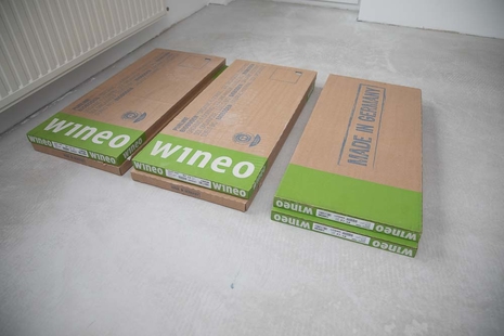Verlegung wineo PURLINE Bioboden Verlegung wineo PURLINE Bioboden zum Kleben Fliesen Vorbereitung Akklimatisierung