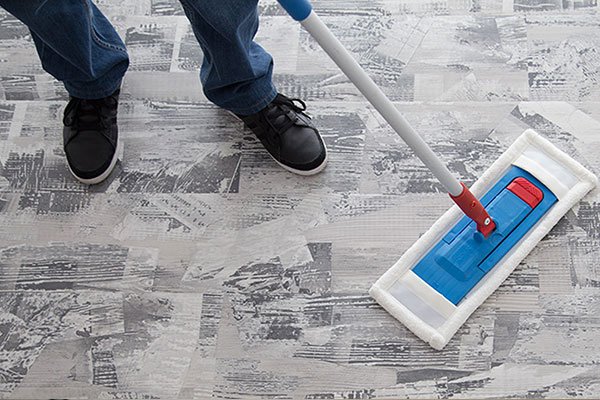 wineo PURLINE Bioboden Reinigung Wischen Bodenbelag pflegen Fußboden säubern