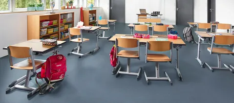 wineo PURLINE Bioboden Klassenzimmer Schule 