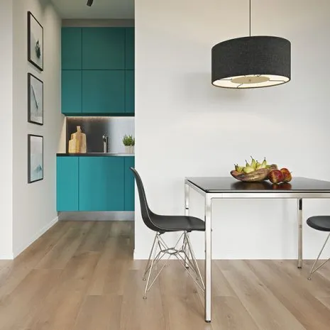 Laminatboden Bodenbelag Küche Essbereich Esszimmer Moderne Einrichtung Holzoptik