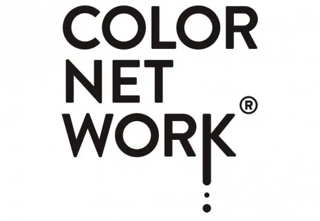 Color Network Logo in Schwarz-Weiß