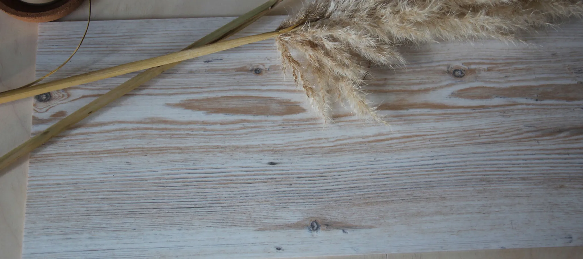 wineo PURLINE Bioboden zum Kleben Holzoptik Ähre Blume Pflanze
