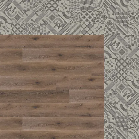 wineo Designboden wineo Designboden Verlegekombinationen Muster Vintage und Holzoptik