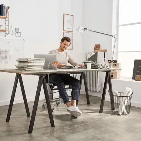 Designboden wineo 600 | Büro im Loft Designboden Stein Bodenbelag Vinyl Modern Industrial Minimalistisch Loft Büro