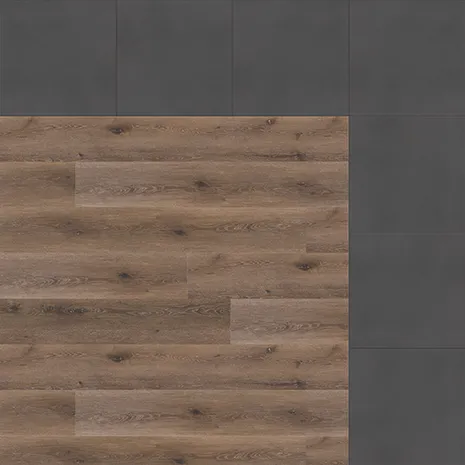 wineo Designboden wineo Designboden Verlegekombinationen Muster Holzoptik Eiche mit schwarz